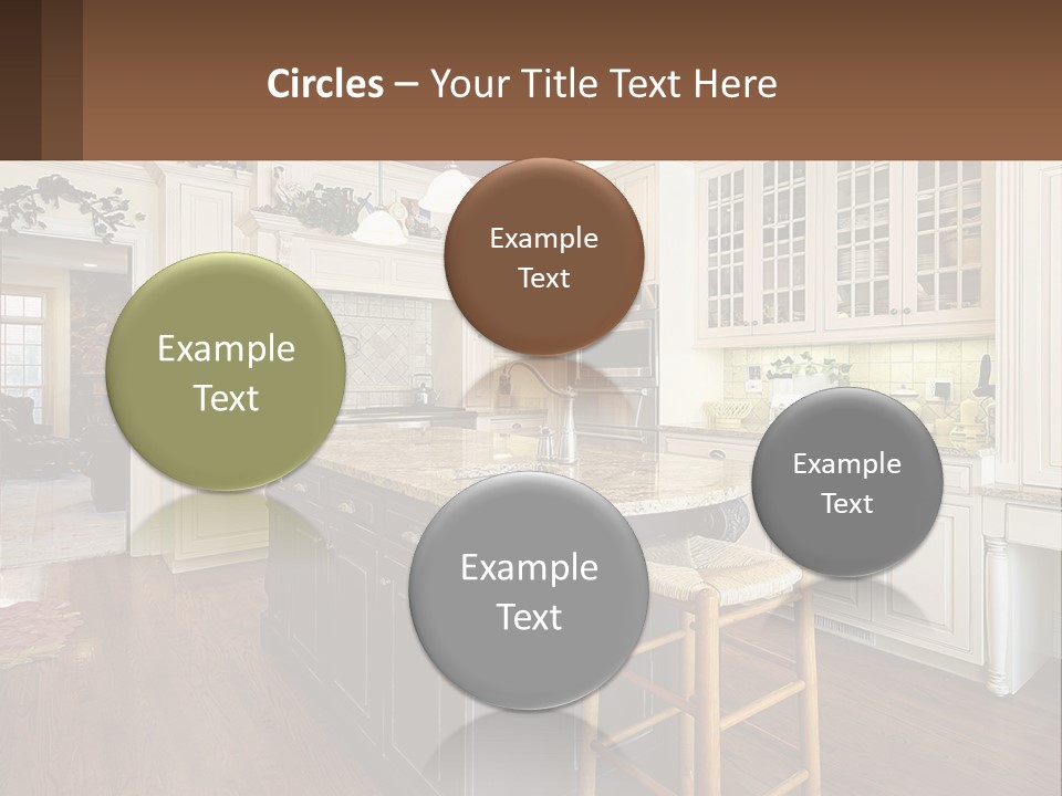 Real Kitchen Living PowerPoint Template