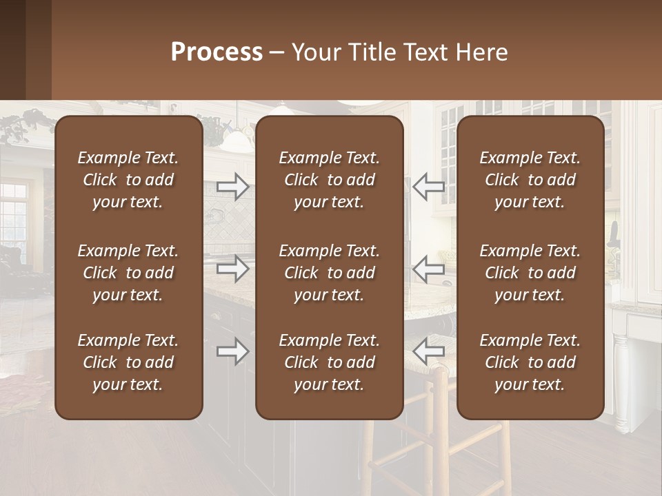 Real Kitchen Living PowerPoint Template