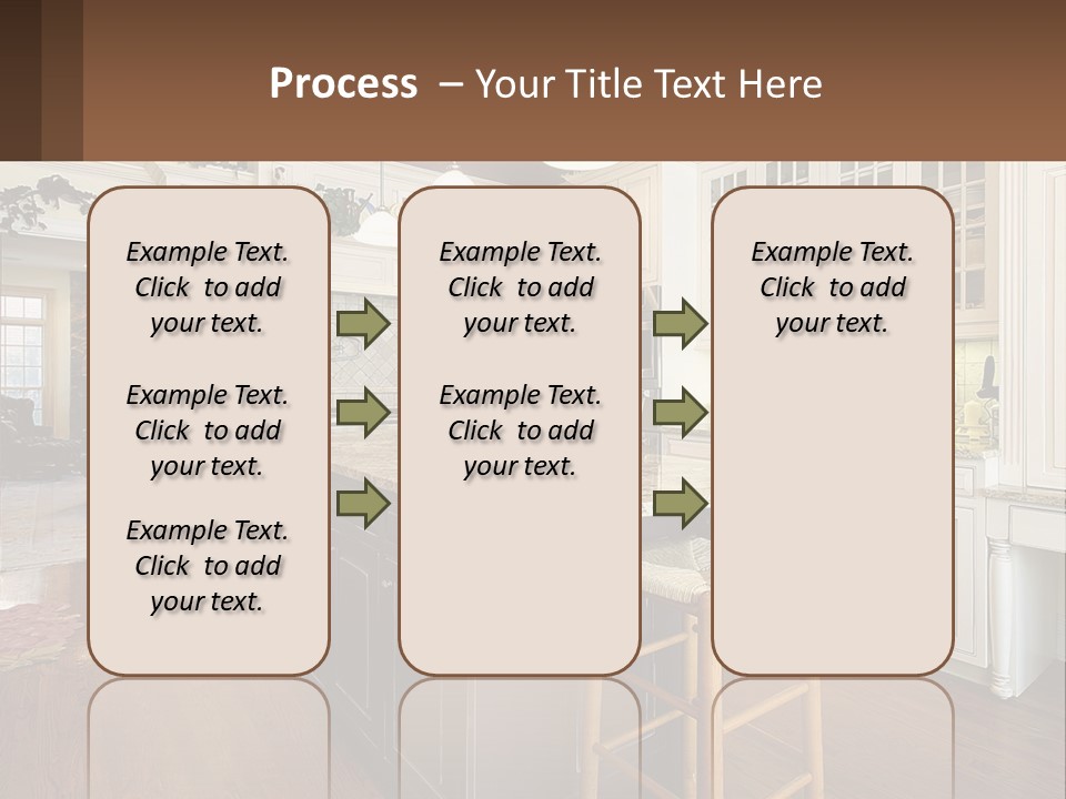 Real Kitchen Living PowerPoint Template
