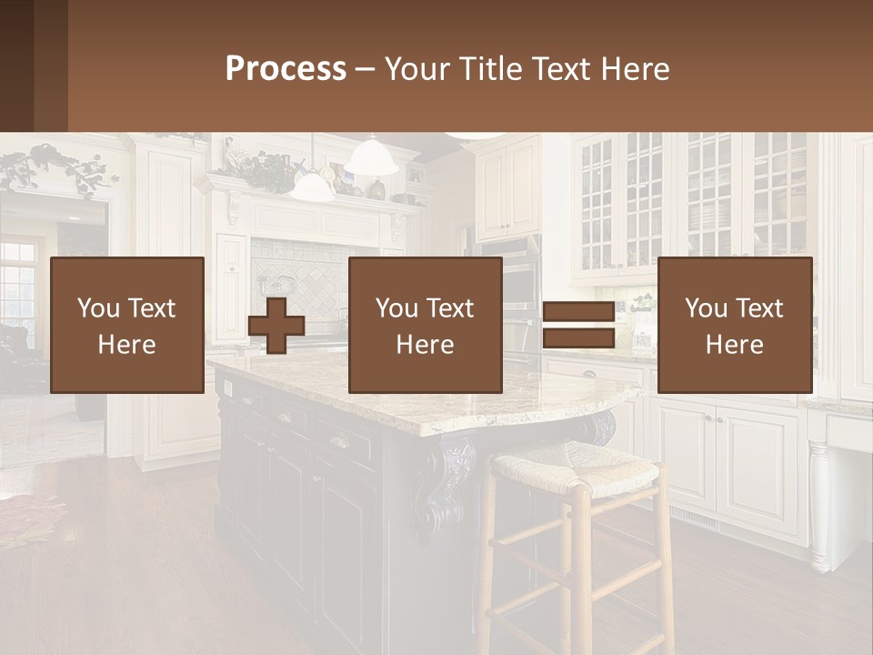 Real Kitchen Living PowerPoint Template