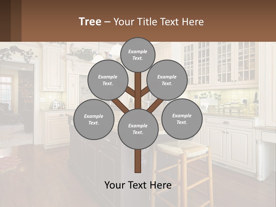 Real Kitchen Living PowerPoint Template
