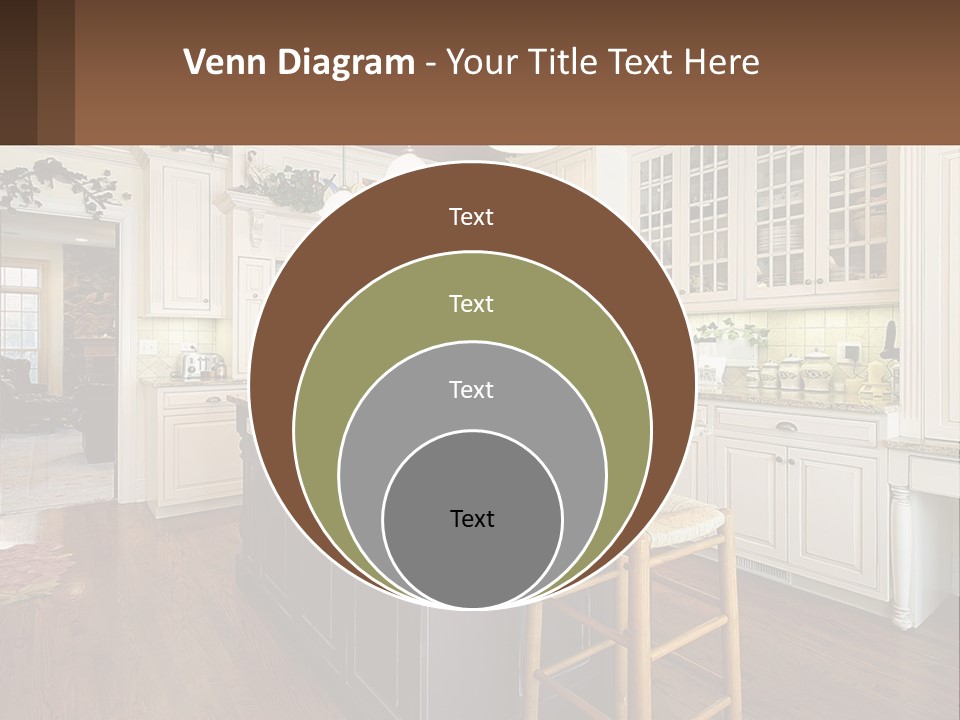 Real Kitchen Living PowerPoint Template