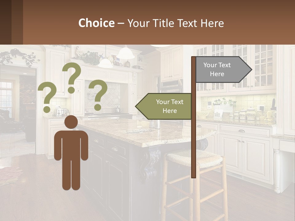 Real Kitchen Living PowerPoint Template