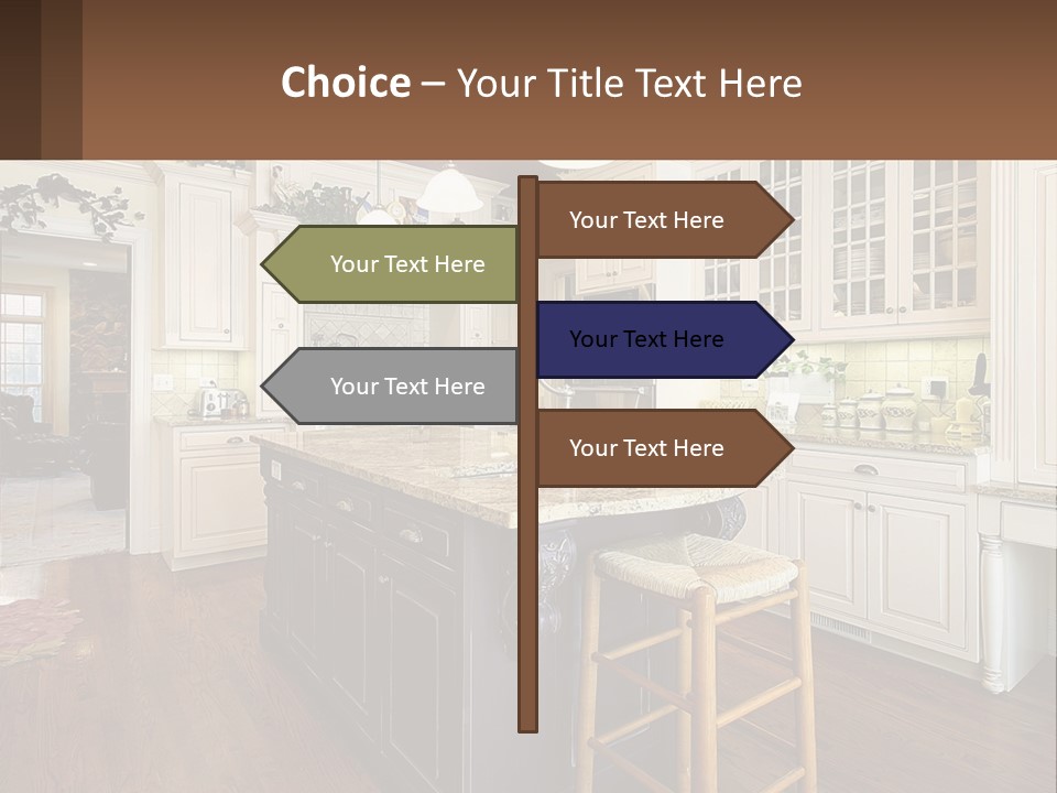Real Kitchen Living PowerPoint Template