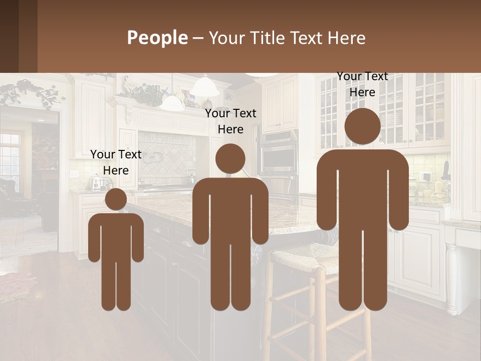 Real Kitchen Living PowerPoint Template