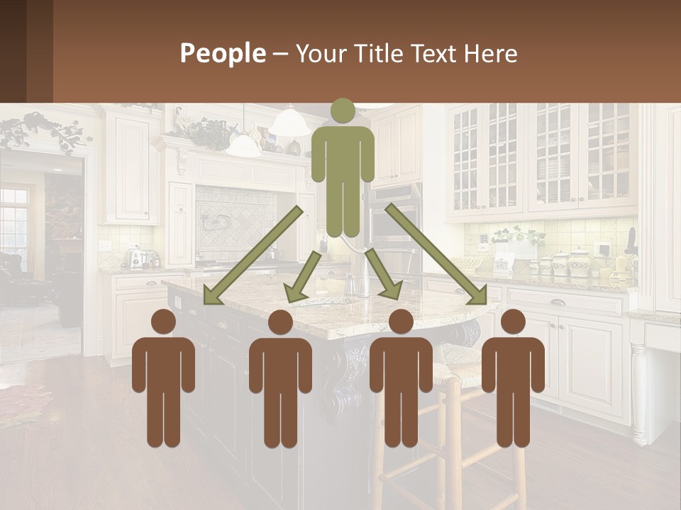 Real Kitchen Living PowerPoint Template