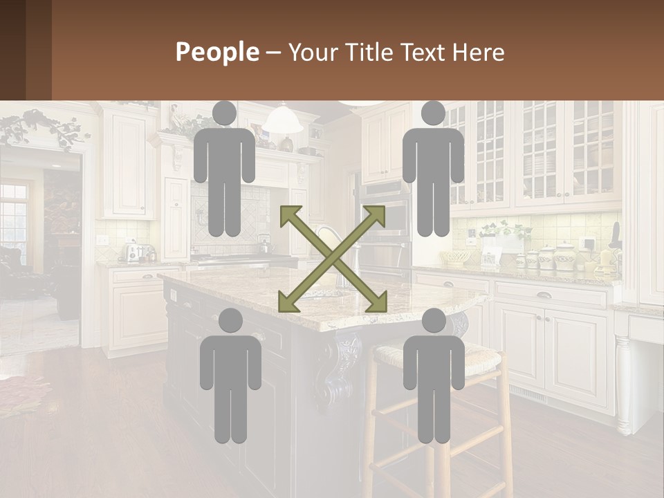 Real Kitchen Living PowerPoint Template