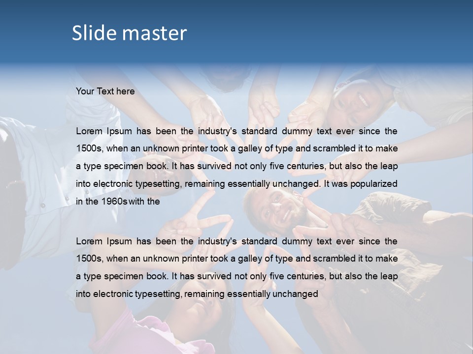 Hold Solidarity Symbol PowerPoint Template