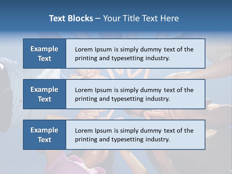 Hold Solidarity Symbol PowerPoint Template