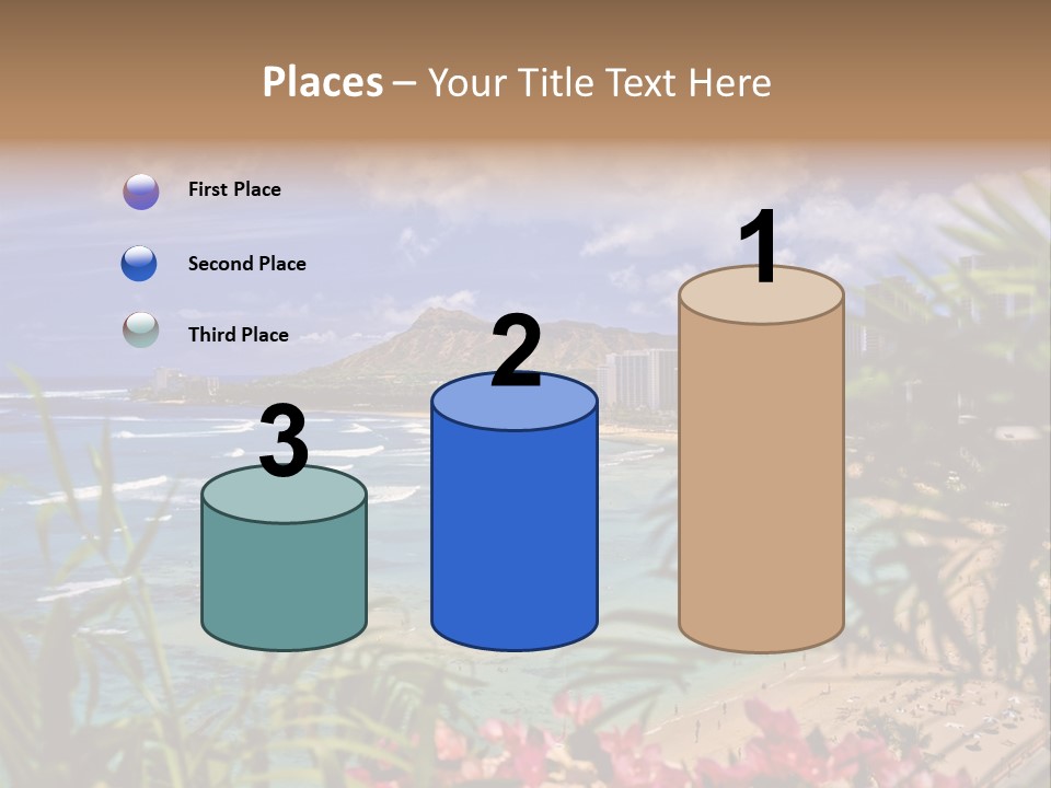 Clouds Resort Diamond PowerPoint Template