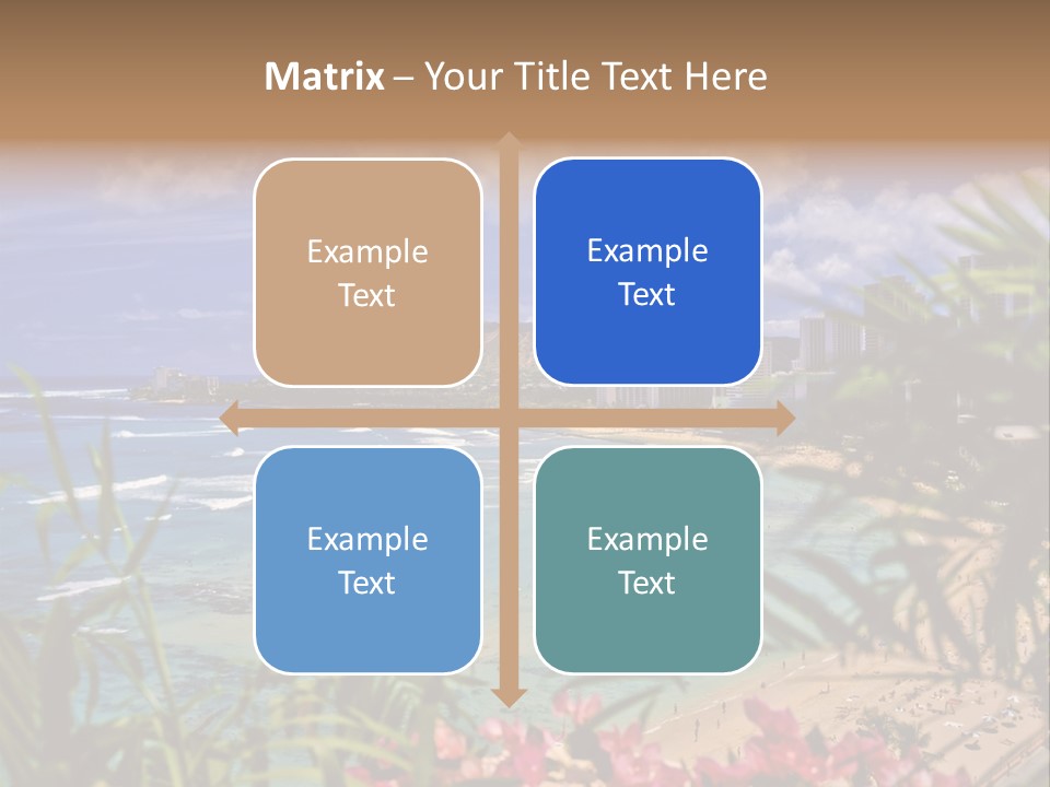 Clouds Resort Diamond PowerPoint Template