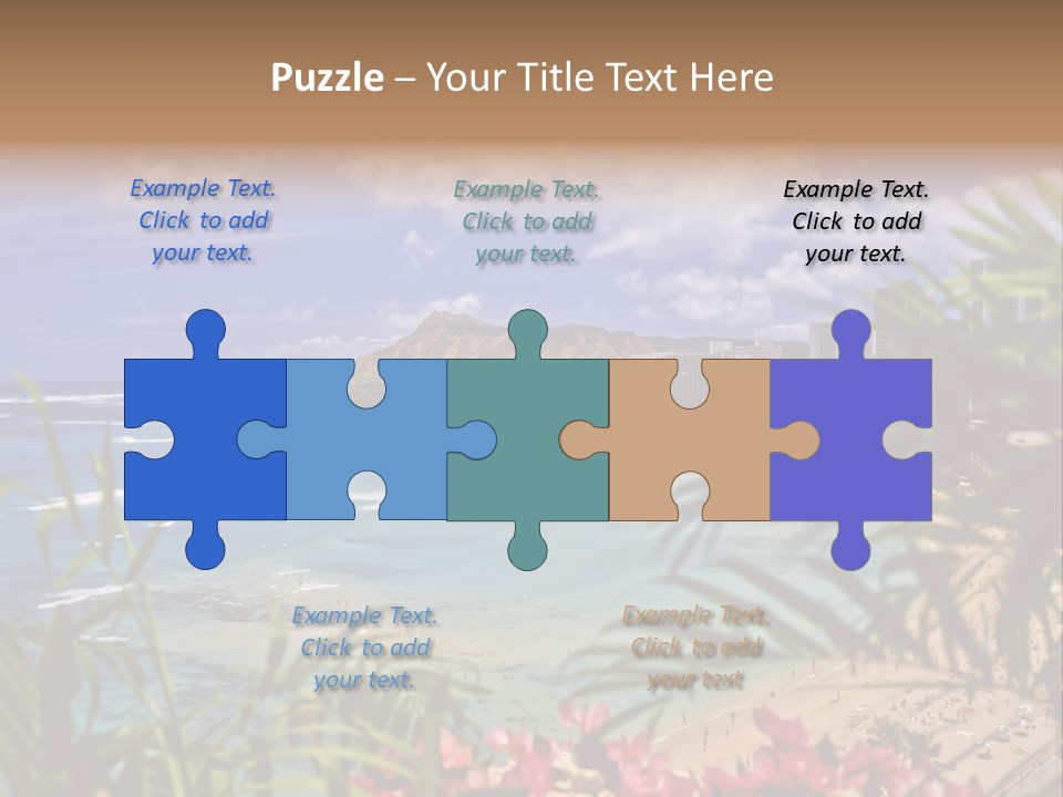 Clouds Resort Diamond PowerPoint Template