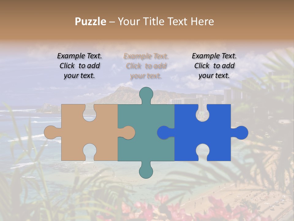 Clouds Resort Diamond PowerPoint Template