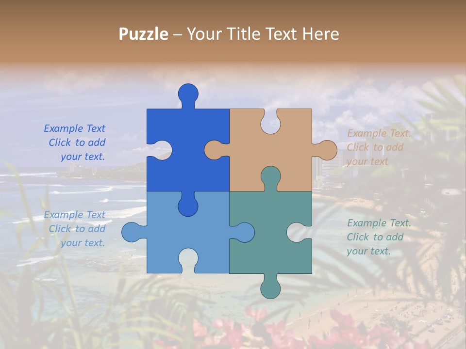 Clouds Resort Diamond PowerPoint Template