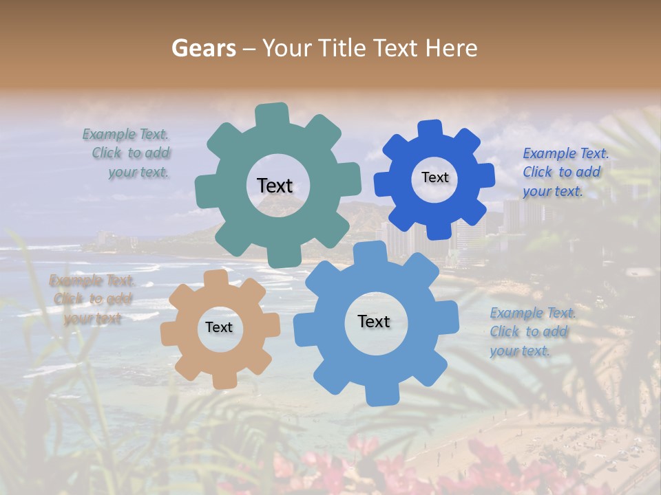 Clouds Resort Diamond PowerPoint Template