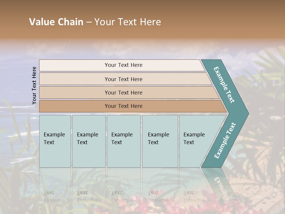 Clouds Resort Diamond PowerPoint Template