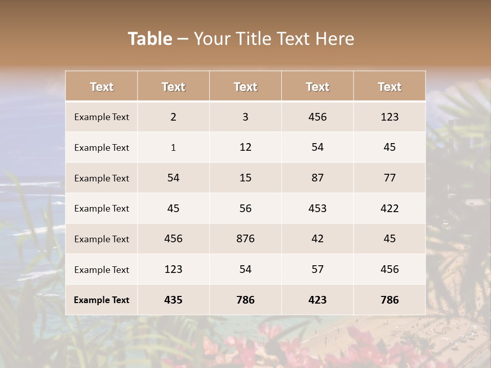 Clouds Resort Diamond PowerPoint Template