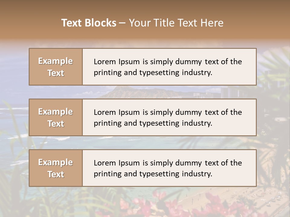 Clouds Resort Diamond PowerPoint Template