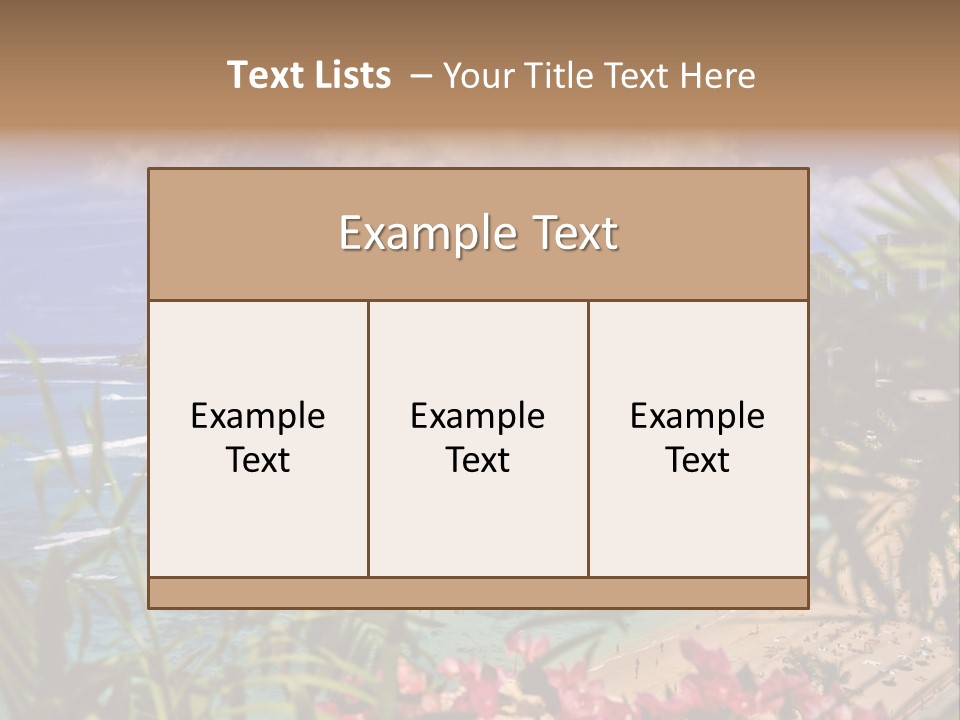 Clouds Resort Diamond PowerPoint Template
