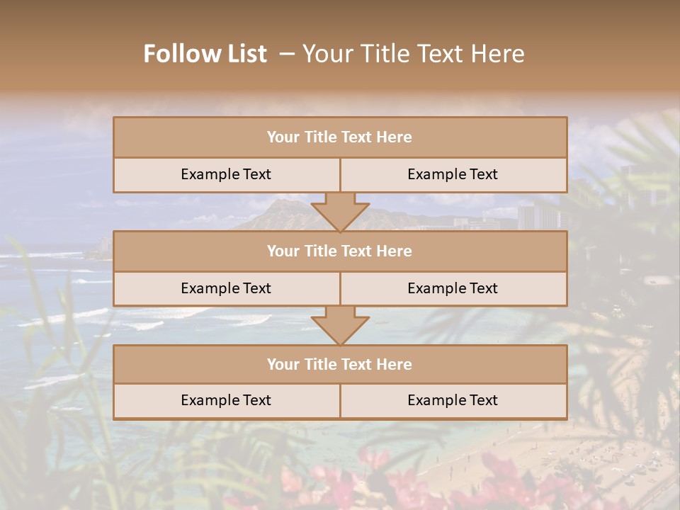 Clouds Resort Diamond PowerPoint Template