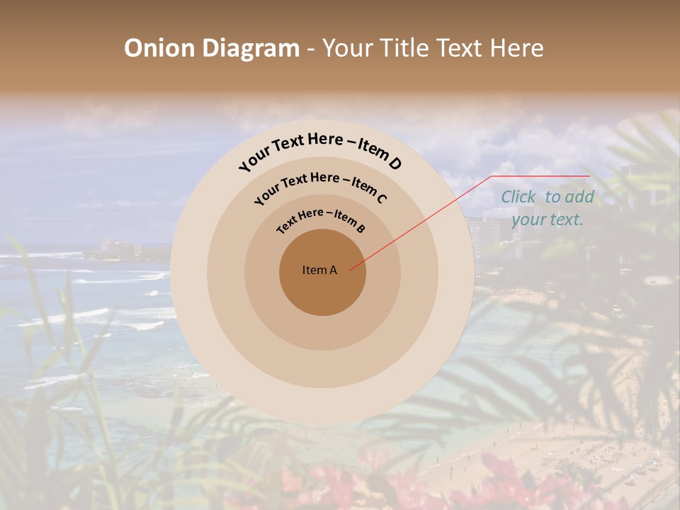 Clouds Resort Diamond PowerPoint Template