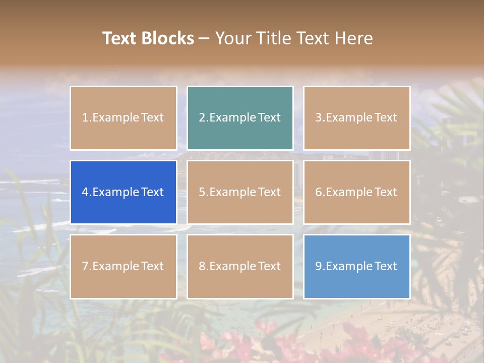 Clouds Resort Diamond PowerPoint Template