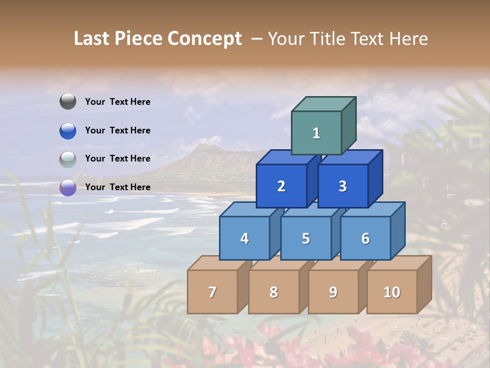 Clouds Resort Diamond PowerPoint Template