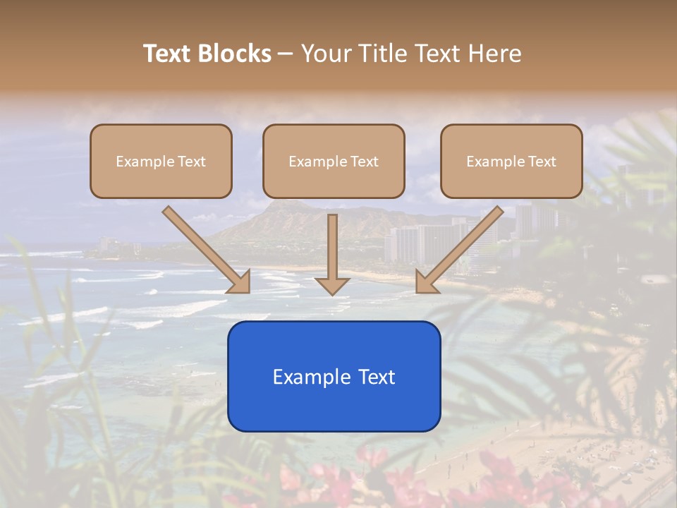 Clouds Resort Diamond PowerPoint Template