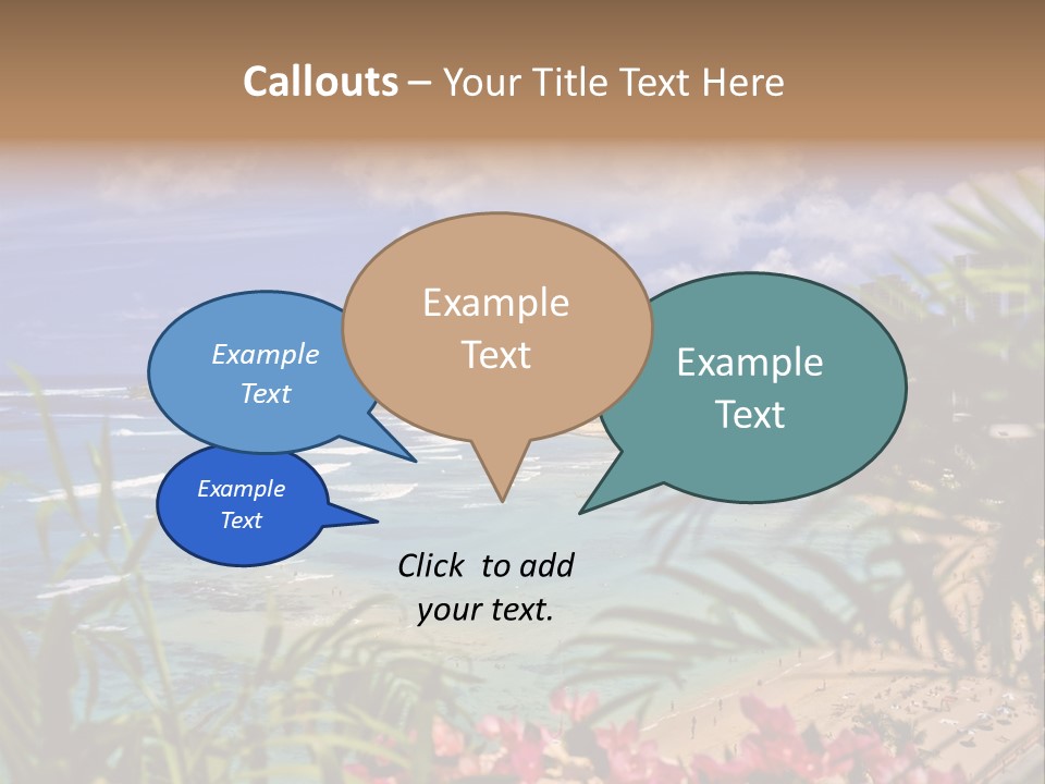 Clouds Resort Diamond PowerPoint Template