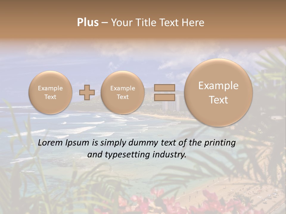 Clouds Resort Diamond PowerPoint Template