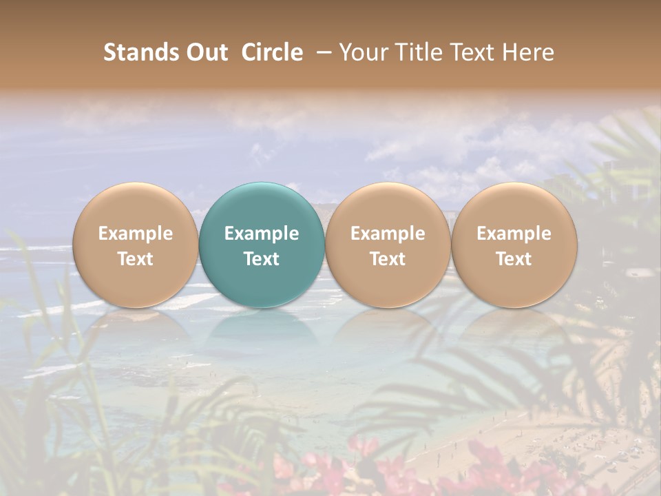 Clouds Resort Diamond PowerPoint Template