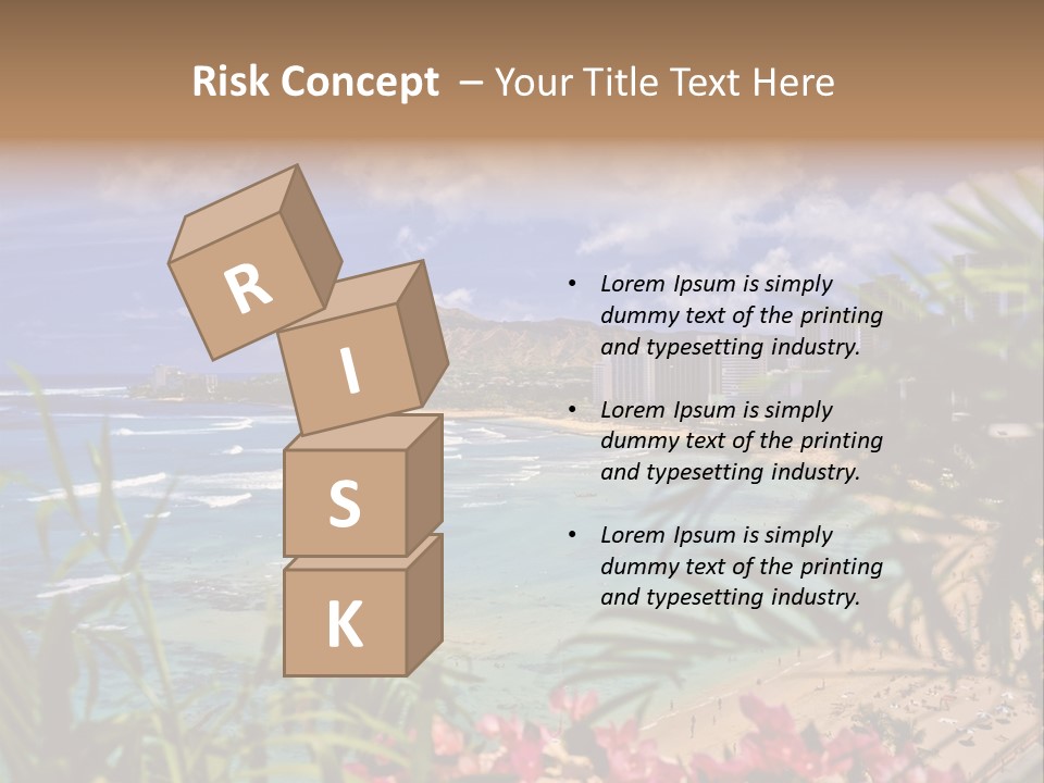 Clouds Resort Diamond PowerPoint Template