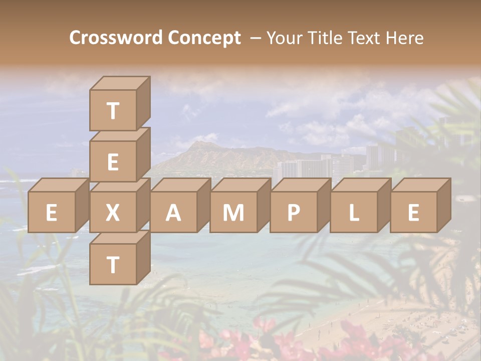 Clouds Resort Diamond PowerPoint Template