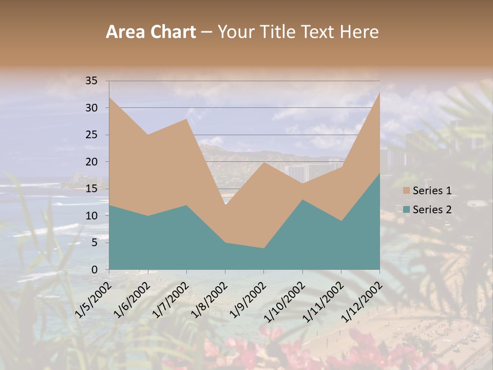 Clouds Resort Diamond PowerPoint Template