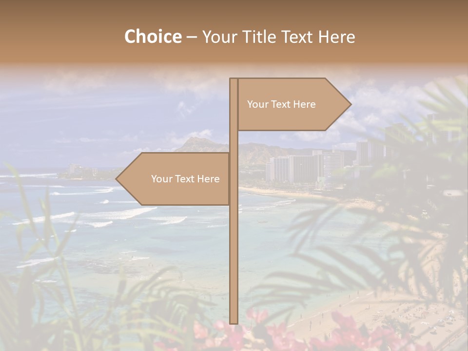 Clouds Resort Diamond PowerPoint Template