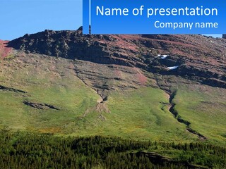 Summit Travel Slope PowerPoint Template