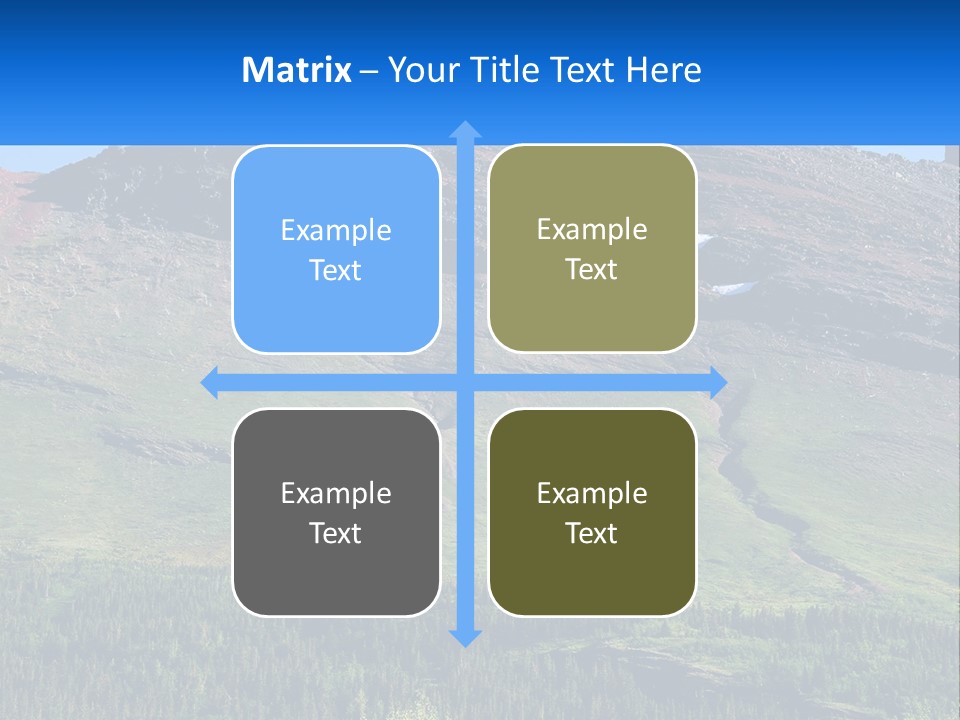 Summit Travel Slope PowerPoint Template