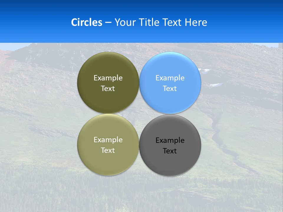 Summit Travel Slope PowerPoint Template