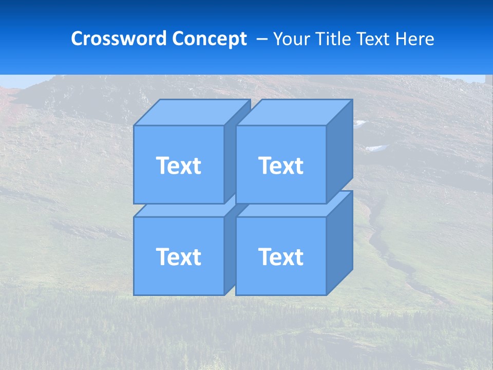Summit Travel Slope PowerPoint Template