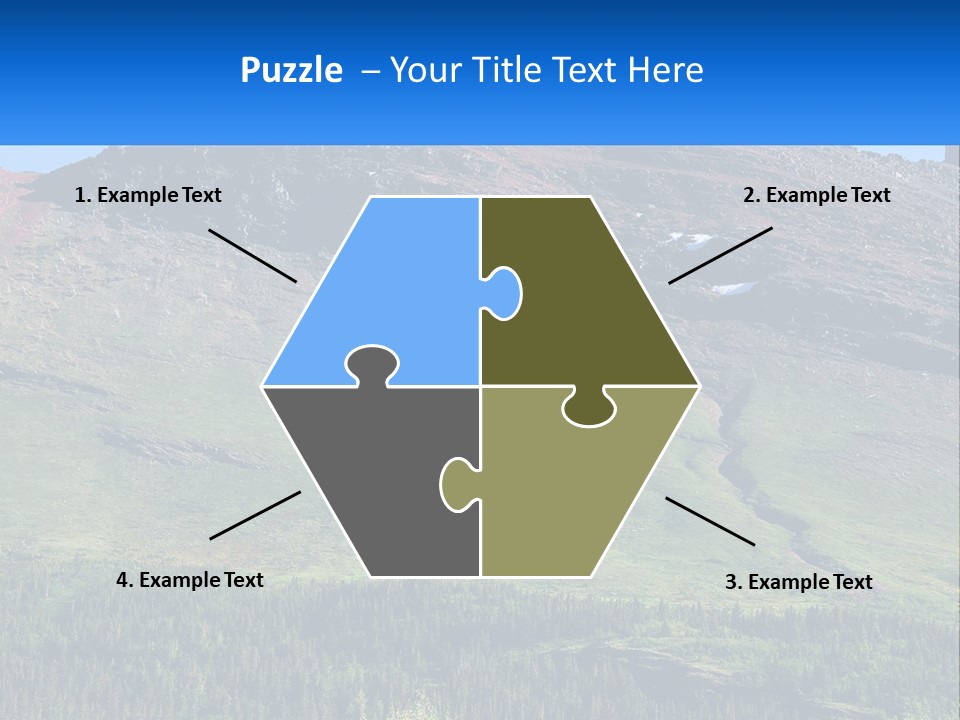 Summit Travel Slope PowerPoint Template