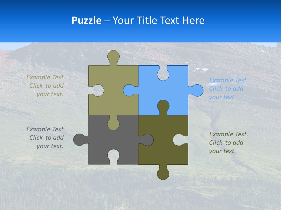 Summit Travel Slope PowerPoint Template