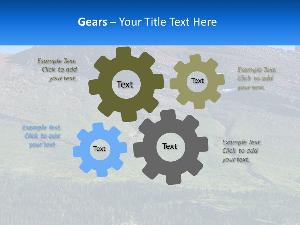 Summit Travel Slope PowerPoint Template