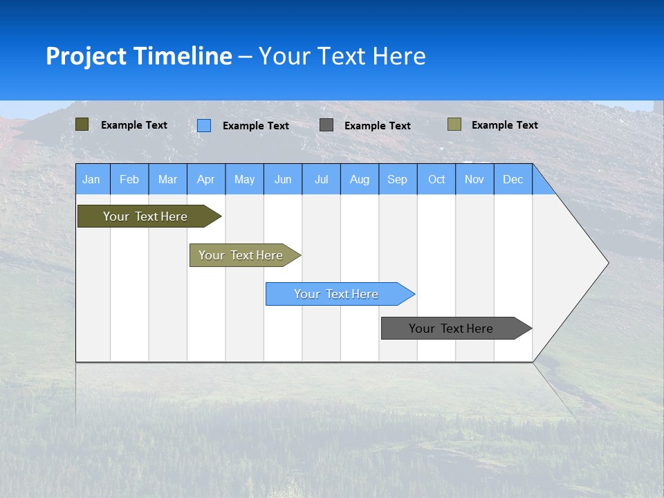 Summit Travel Slope PowerPoint Template