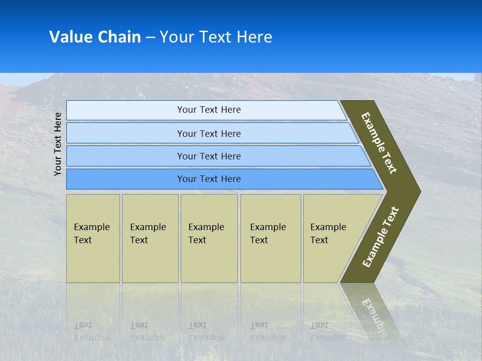 Summit Travel Slope PowerPoint Template