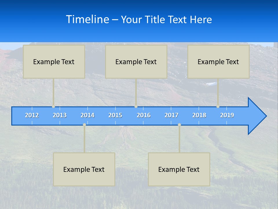 Summit Travel Slope PowerPoint Template