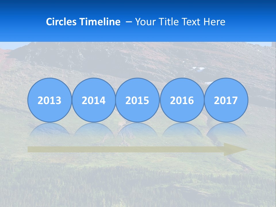 Summit Travel Slope PowerPoint Template
