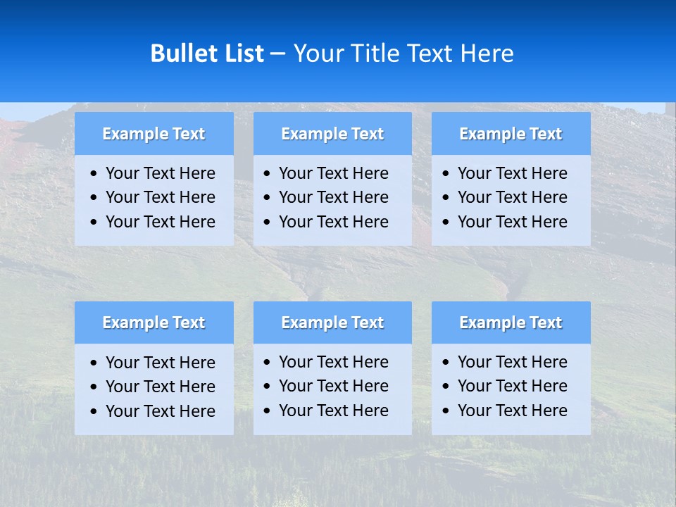 Summit Travel Slope PowerPoint Template