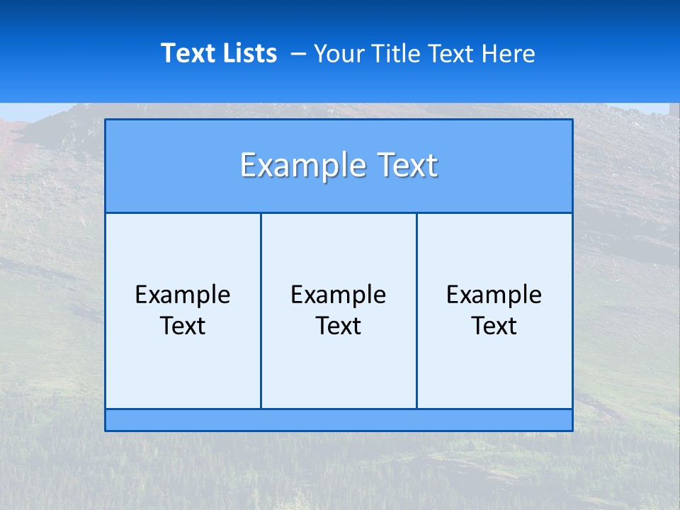 Summit Travel Slope PowerPoint Template