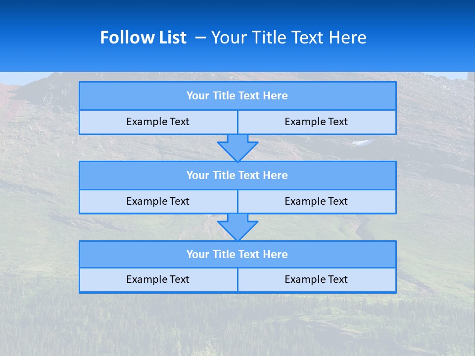 Summit Travel Slope PowerPoint Template