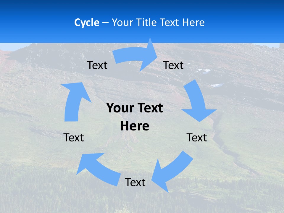 Summit Travel Slope PowerPoint Template